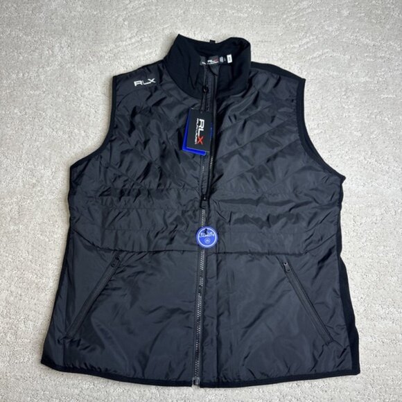Women's NEW RLX Ralph Lauren Large Wicking Full Zip Vest Golf Athletic MSRP $198 - Picture 1 of 7